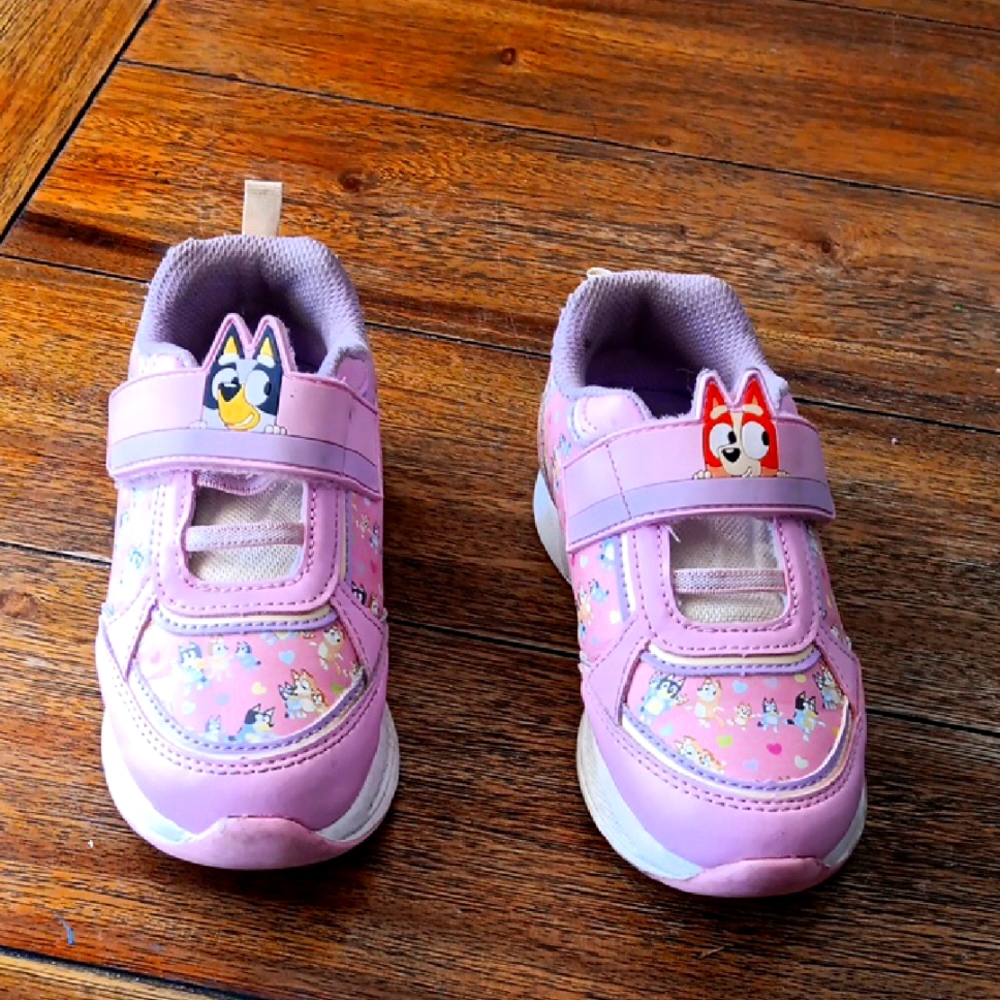 Groundup Kids Pink Bluey Cartoon Character Shoes